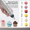 Professional Cake Decorating Kit with 6 Stainless Steel Icing Nozzles